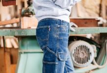 Pantalón vaquero Denim Multibolsillos de trabajo velilla