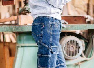 Pantalón vaquero Denim Multibolsillos de trabajo velilla