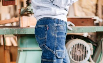 Pantalón vaquero Denim Multibolsillos de trabajo velilla