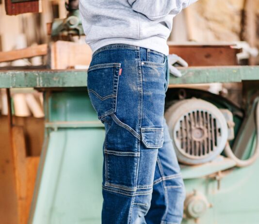 Pantalón vaquero Denim Multibolsillos de trabajo velilla