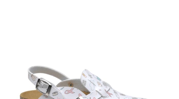 Zueco de trabajo feliz caminar