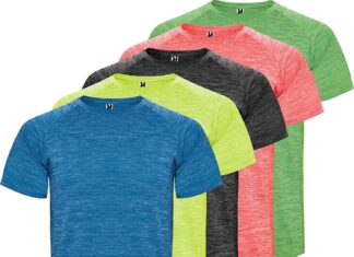 Pack 5 camisetas técnicas Hombre Manga Corta ROLY AUSTIN 6654
